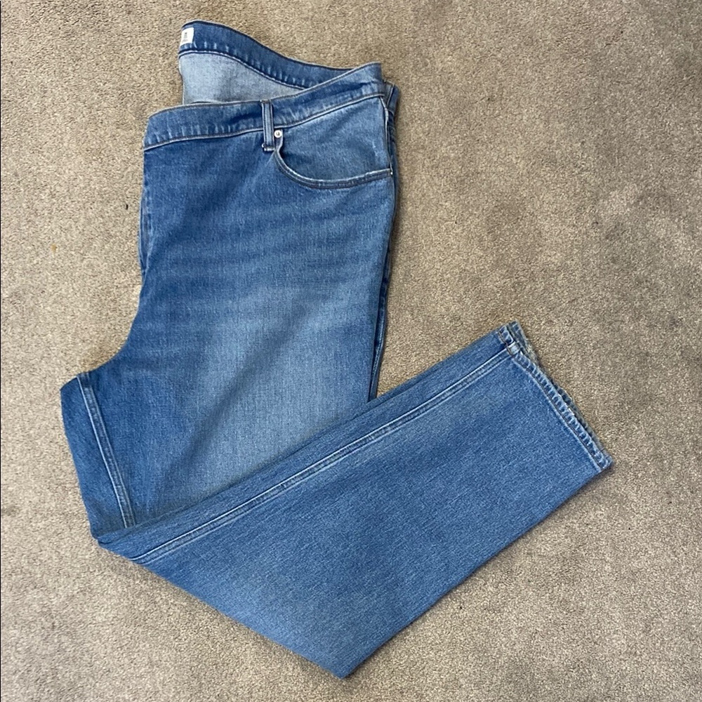 Abercrombie & Fitch 90’s Straight Ultra High Rise Medium Wash Jeans Size 22